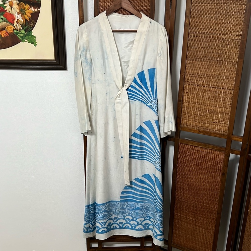 Vintage silk caftan haori silk dress Size S/M or 4/6